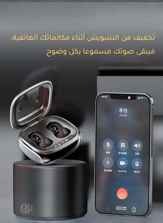 سماعة بلوتوث لاسلكية بتوصيل عظمي للكمبيوتر - صوت عالي الدقة - Image 4